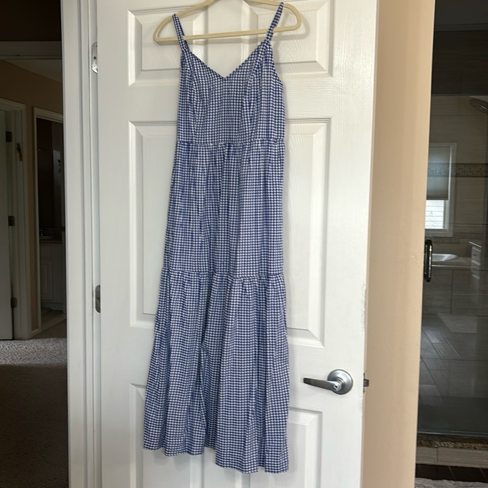 Gingham print 3 tier dress Old Navy new with tags